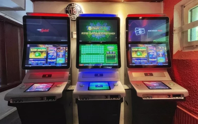 Spelautomater i restaurangen i Gustavsberg, Värmdö